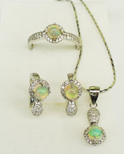 Lade das Bild in den Galerie-Viewer, S936 Schmuck Set 925 mit Opale