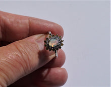 Lade das Bild in den Galerie-Viewer, S970 Silberring 925 mit Opal, Safire und Tansanit