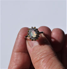 Lade das Bild in den Galerie-Viewer, S970 Silberring 925 mit Opal, Safire und Tansanit