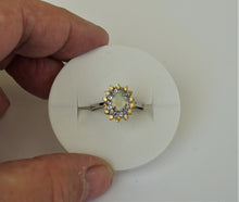 Lade das Bild in den Galerie-Viewer, S970 Silberring 925 mit Opal, Safire und Tansanit