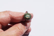 Lade das Bild in den Galerie-Viewer, S971 Silberring 925 mit Opal und Chrom Diopsid