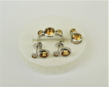 Lade das Bild in den Galerie-Viewer, S972 Silber Set 925 mit Citrine