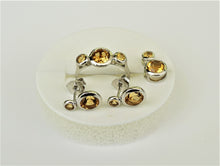 Lade das Bild in den Galerie-Viewer, S972 Silber Set 925 mit Citrine