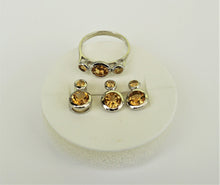 Lade das Bild in den Galerie-Viewer, S972 Silber Set 925 mit Citrine