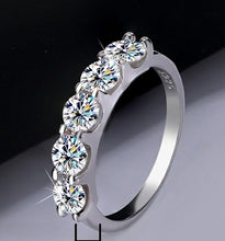 Load image into Gallery viewer, S606 Moissanit Ring Silber 925
