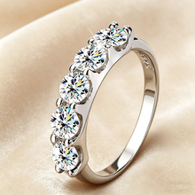 Load image into Gallery viewer, S606 Moissanit Ring Silber 925
