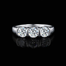 Load image into Gallery viewer, S607 Moissanit Ring Silber 925
