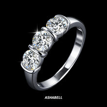 Load image into Gallery viewer, S607 Moissanit Ring Silber 925
