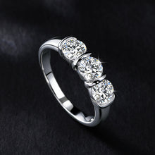 Load image into Gallery viewer, S607 Moissanit Ring Silber 925
