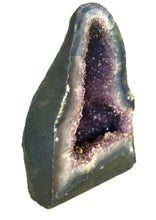 Lade das Bild in den Galerie-Viewer, E1008 Amethyst Geode AAA mit Calcite
