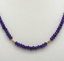 Charger l'image dans la galerie, K131 Collier améthyste facettée
