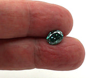 Lade das Bild in den Galerie-Viewer, M302 Moissanit Labor Diamant grün 1,0ct.
