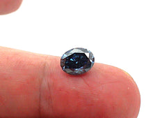 Lade das Bild in den Galerie-Viewer, M305 Moissanit Labor Diamant Royal blau 1,0ct.
