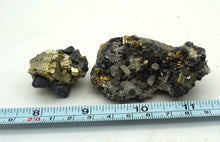 Lade das Bild in den Galerie-Viewer, M447 Bergkristall, Pyrit Galenit
