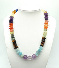 Lade das Bild in den Galerie-Viewer, P103 Halskette aus Steine MIX, facettiert
