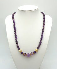 Lade das Bild in den Galerie-Viewer, P129 Amethyst Halskette facettiert
