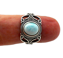 Charger l'image dans la galerie, S114 Silberring 925 mit Larimar
