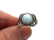 Charger l'image dans la galerie, S114 Silberring 925 mit Larimar
