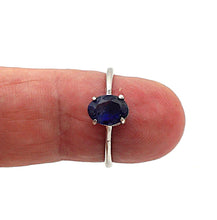 Load image into Gallery viewer, S203 Silberring 925 mit Blauem Safir
