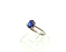 Load image into Gallery viewer, S203 Silberring 925 mit Blauem Safir
