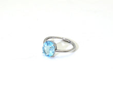 Load image into Gallery viewer, S905 Silber Ring 925 mit blauem Topas

