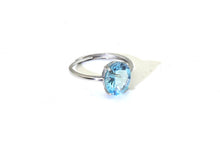 Load image into Gallery viewer, S905 Silber Ring 925 mit blauem Topas
