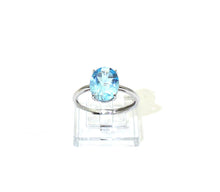 Load image into Gallery viewer, S905 Silber Ring 925 mit blauem Topas
