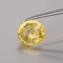 Laden und Abspielen von Videos im Galerie-Viewer, E1024 Grossular gelb 5,88ct.
