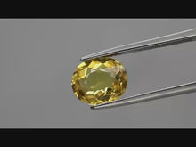 Charger et lire la vidéo dans la visionneuse de la Galerie, E1057 Apatite jaune 2,95 ct
