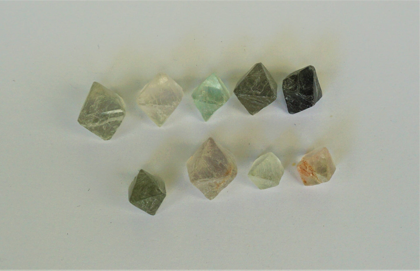 E882 Fluorit Rohsteine Lot 51,20ct.